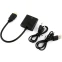 Переходник HDMI (M) - VGA (F), 0.1м, Buro HDMI-M-VGA-F-WUSB