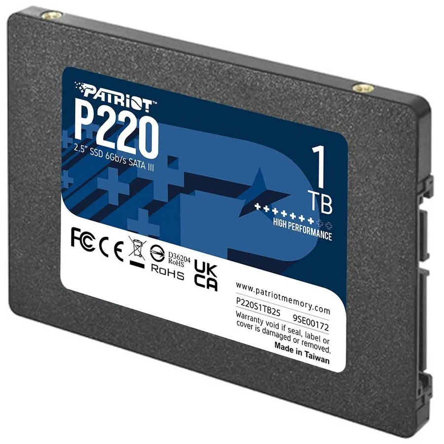 Накопитель SSD 1TB Patriot P220 (P220S1TB25)