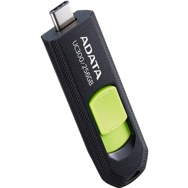 USB Flash накопитель 256GB ADATA UC300 Black/Green