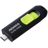 USB Flash накопитель 64Gb ADATA UC300 Black/Green (ACHO-UC300-64G-RBK/GN)