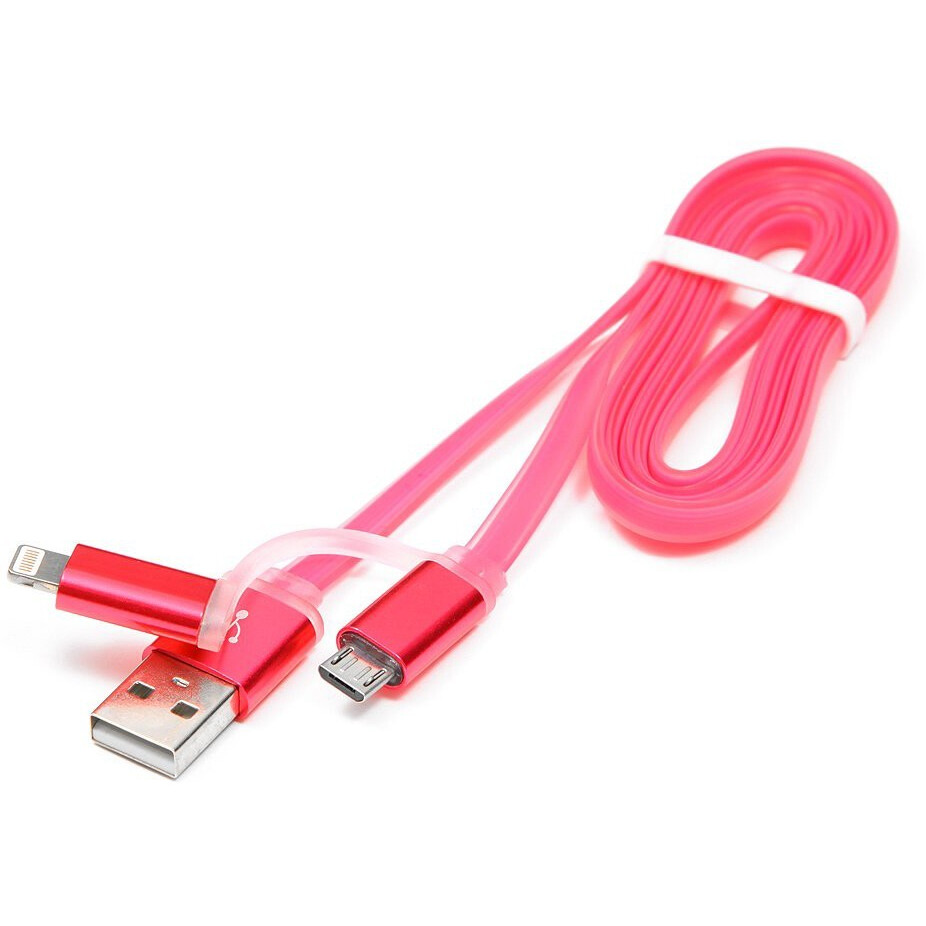 Кабель USB - microUSB/Lightning, 1м, Gembird CC-mAPUSB2pk1m