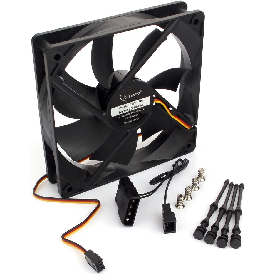 Вентилятор для корпуса Gembird S12025H-3P4M - фото 2