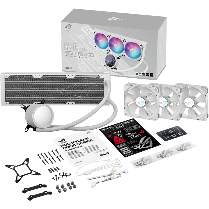 Система жидкостного охлаждения ASUS ROG RYUO III 360 ARGB White Edition - 90RC00I2-M0UAY0 - фото 5
