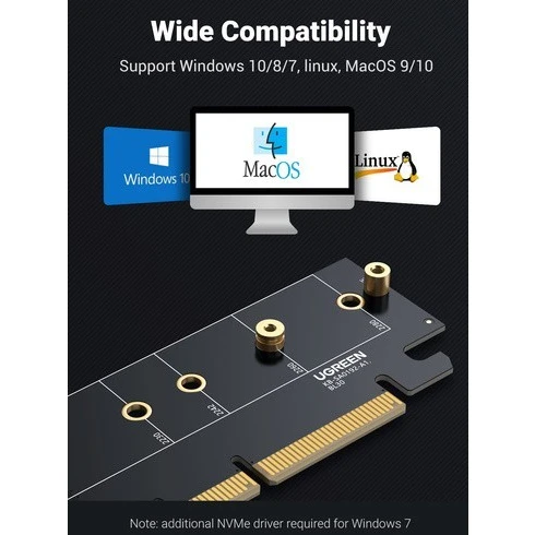 Переходник PCI-E - M.2 UGREEN CM465 (30715) - фото 4