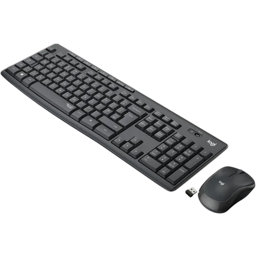 Клавиатура + мышь Logitech MK295 Silent Wireless Combo Graphite (920-009807/920-009800)