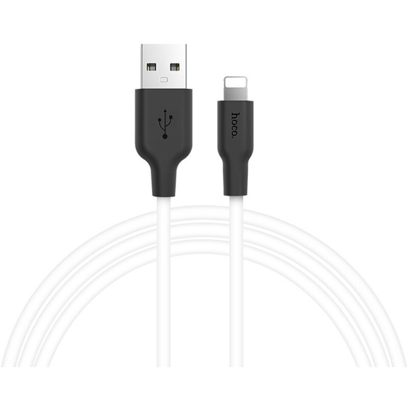 Кабель USB - Lightning, 1м, HOCO X21 White/Black (HC-71365)