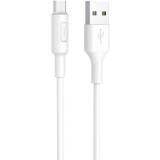 Кабель USB A (M) - microUSB B (M), 1м, HOCO X25 White (HC-80138) (6957531080138)