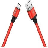 Кабель USB A (M) - microUSB B (M), 2м, HOCO X14 Red/Black (HC-62912)