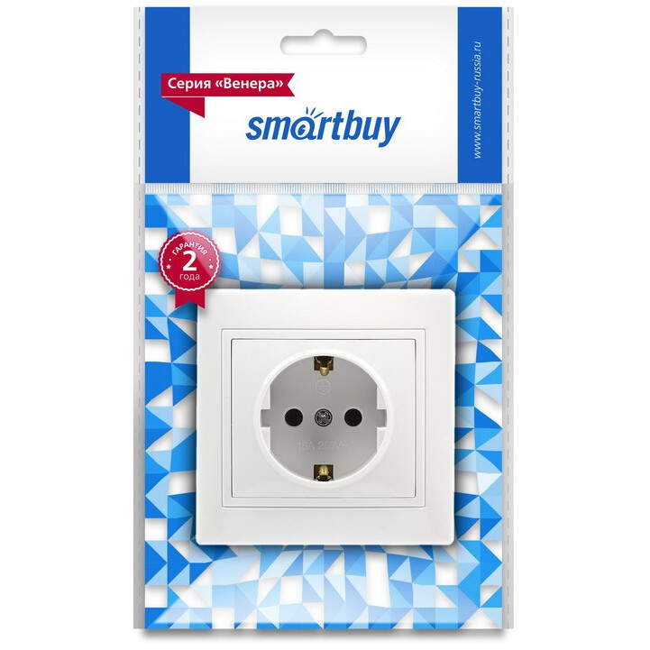 Электрическая розетка SmartBuy Венера SBE-01w-16-S1-Z-c - фото 3