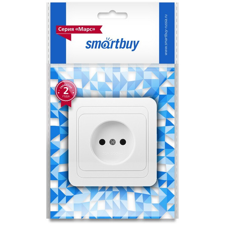 Электрическая розетка SmartBuy Марс SBE-02w-10-S1-N-c - фото 3