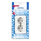 Электрическая розетка SmartBuy Юпитер SBE-03w-16-S2-Z