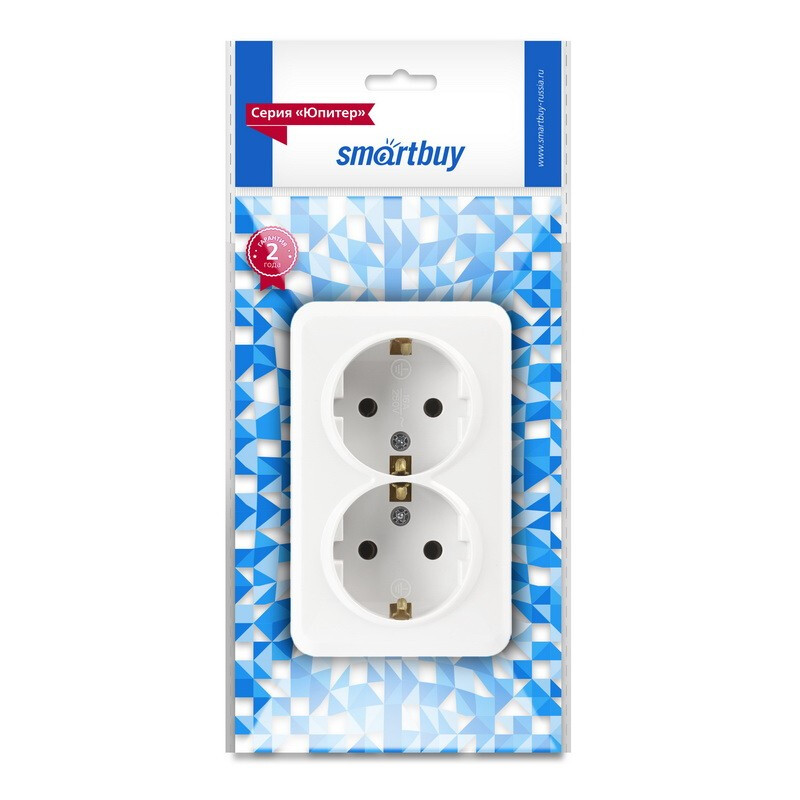 Электрическая розетка SmartBuy Юпитер SBE-03w-16-S2-Z-c - фото 3