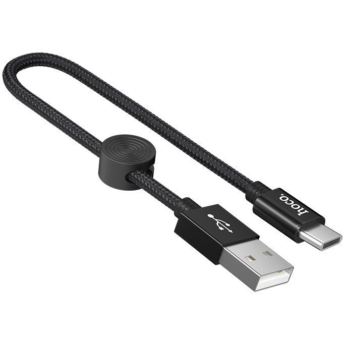 Кабель USB - USB Type-C, 0.25м, HOCO X35 Black (HC-07451)