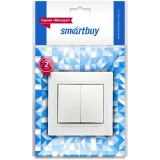 Выключатель SmartBuy Венера SBE-01w-10-SW2-0