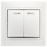 Выключатель SmartBuy Венера SBE-01w-10-SW2-1-c