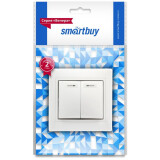 Выключатель SmartBuy Венера SBE-01w-10-SW2-1-c