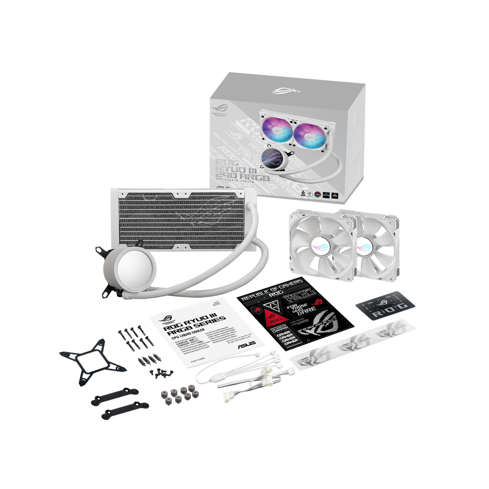 Система жидкостного охлаждения ASUS ROG RYUO III 240 ARGB White - 90RC00J2-M0UAY0 - фото 7