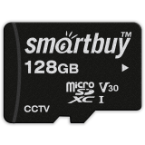 Карта памяти 128Gb MicroSD SmartBuy + SD адаптер (SB128GBSDCCTV)