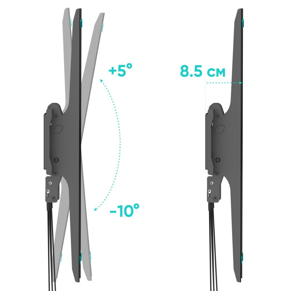 Кронштейн Onkron UT12 Black - UT12-B - фото 5