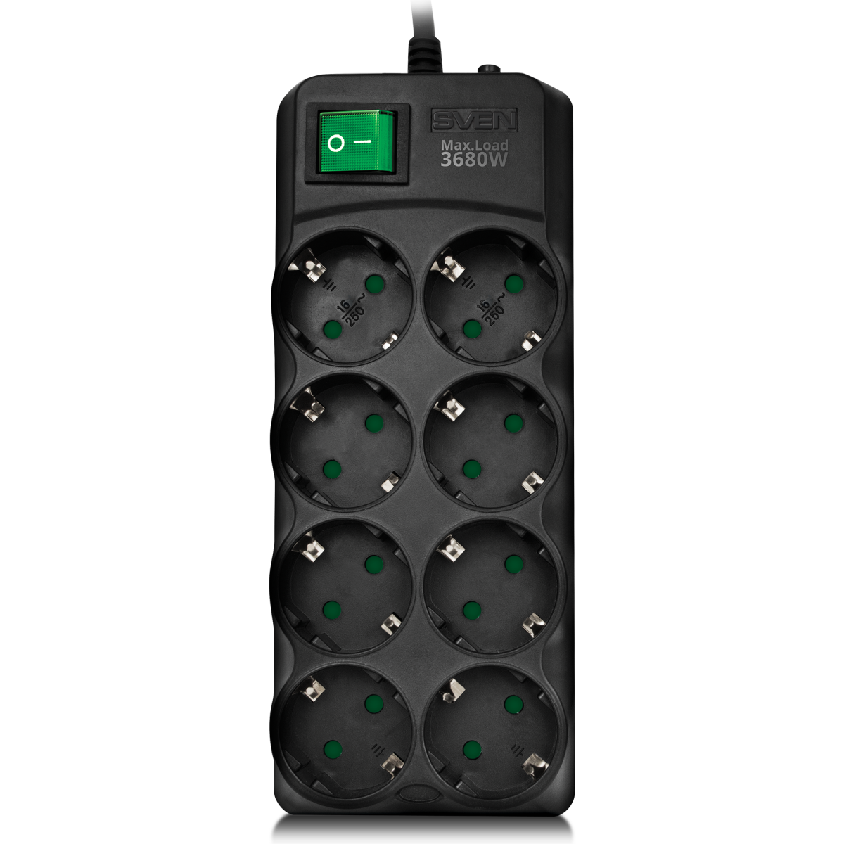 Сетевой фильтр Sven SF-08E-16, 1.8м - SV-021603 - фото 2