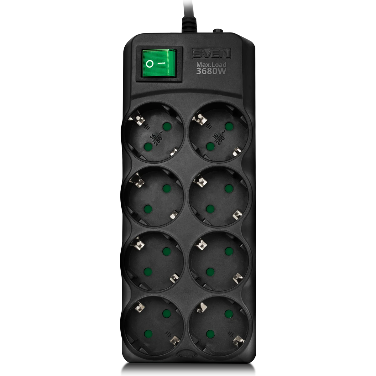 Сетевой фильтр Sven SF-08E-16, 5м - SV-021726 - фото 2