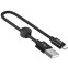 Кабель USB - Lightning, 0.25м, HOCO X35 Black (HC-07413) - 6931474707413