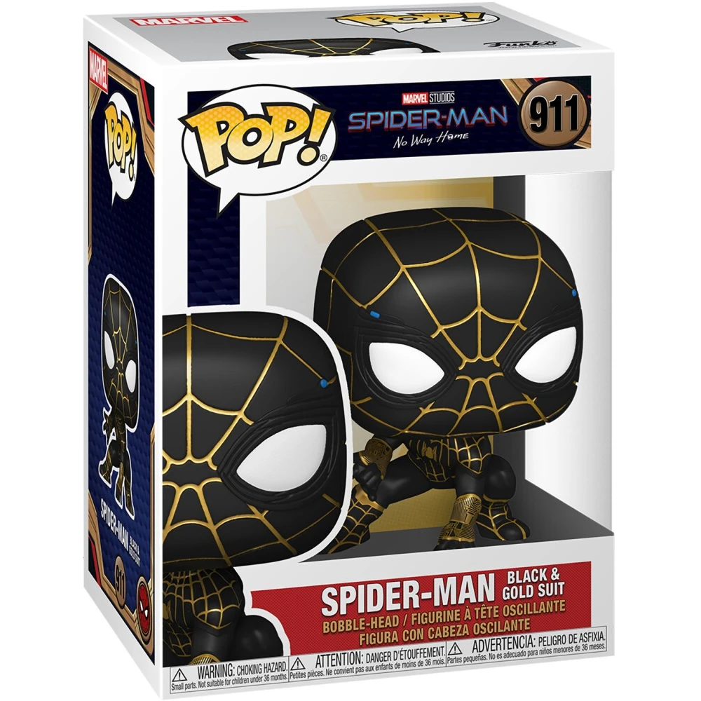 Фигурка Funko POP! Bobble Marvel Spider-Man No Way Home Spider-Man (Black & Gold Suit) - 56827 - фото 2