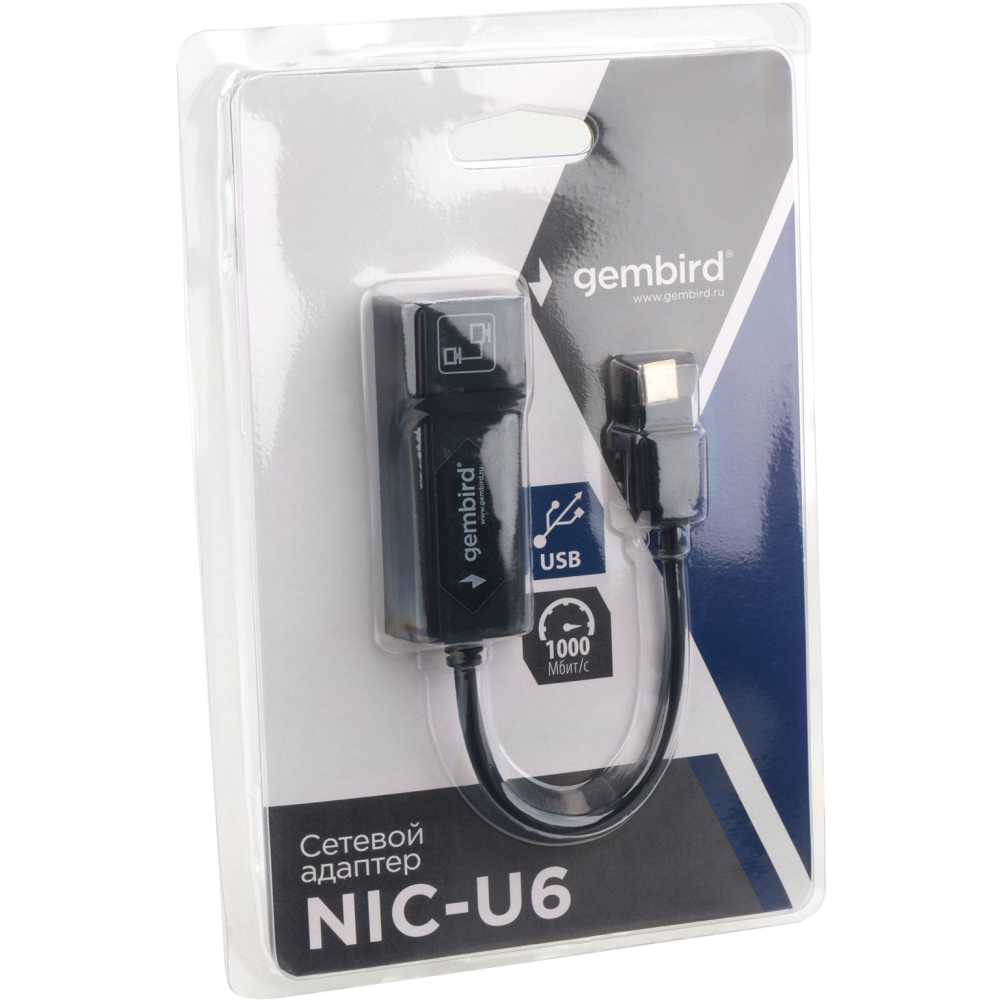 Сетевой адаптер Gembird NIC-U6 - фото 4