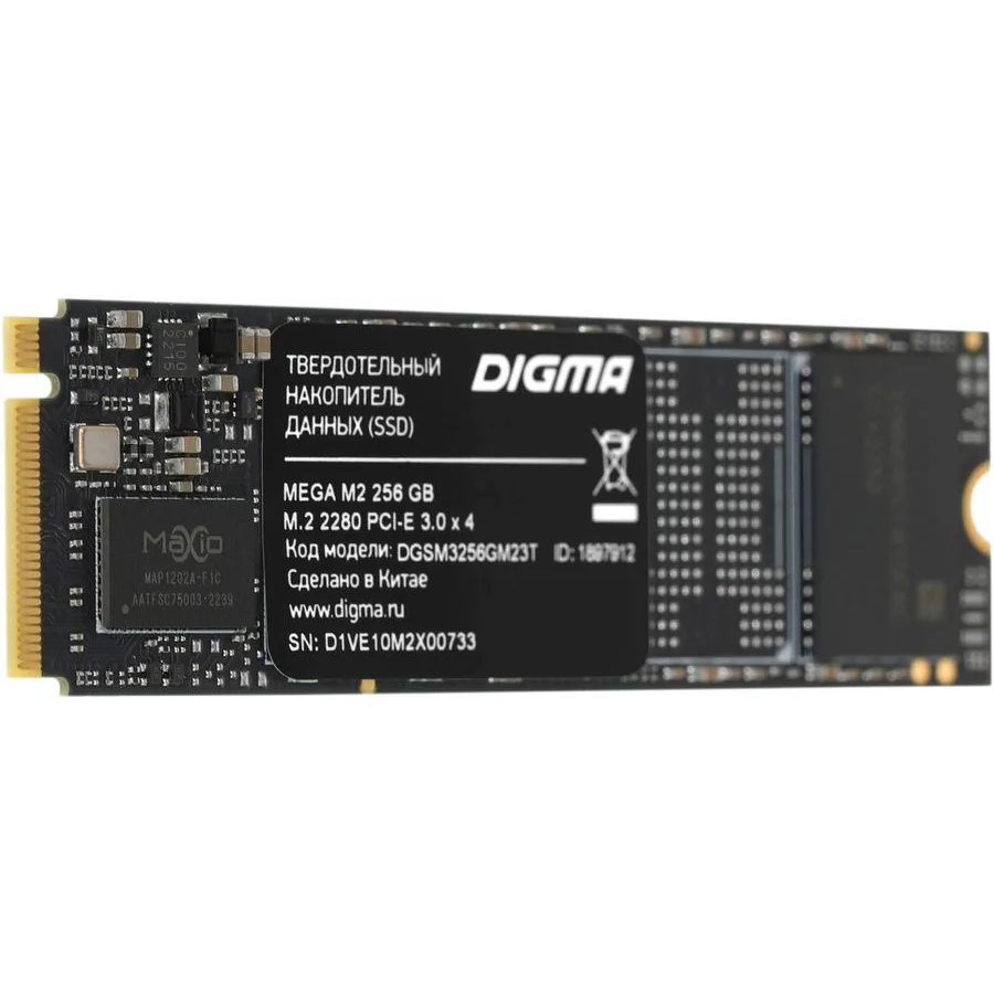 Накопитель SSD 256Gb Digma Mega M2 (DGSM3256GM23T)