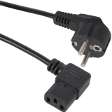 Кабель питания Schuko - C13, 1.8м, VCOM CE021R-CU0.5-1.8M