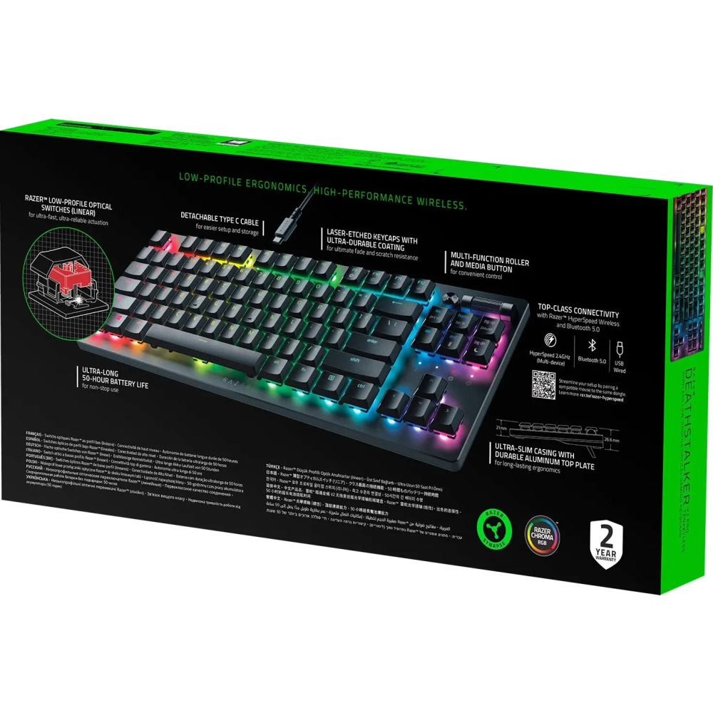 Клавиатура Razer Deathstalker V2 Pro Tenkeyless - RZ03-04370800-R3R1/100-R3M1 - фото 7