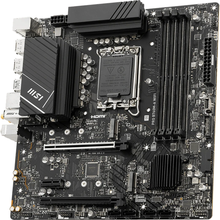 Материнская плата MSI PRO B760M-A WIFI - фото 2