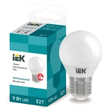 Светодиодная лампочка IEK LLE-G45-9-230-40-E27 (9 Вт, E27)
