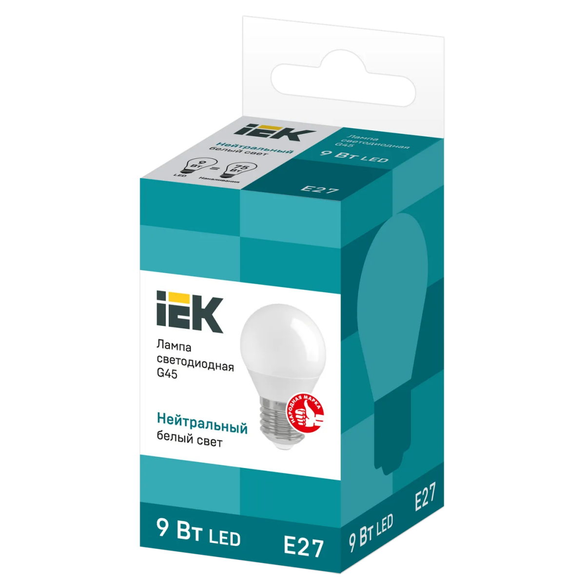 Светодиодная лампочка IEK LLE-G45-9-230-40-E27 (9 Вт, E27) - фото 3