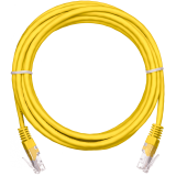 Патч-корд NETLAN EC-PC4UD55B-BC-PVC-005-YL-10, 0.5м, 10 шт.