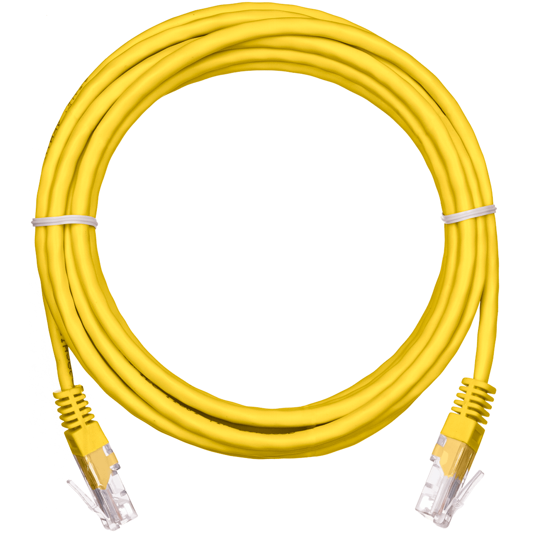 Патч-корд NETLAN EC-PC4UD55B-BC-PVC-005-YL-10, 0.5м, 10 шт.