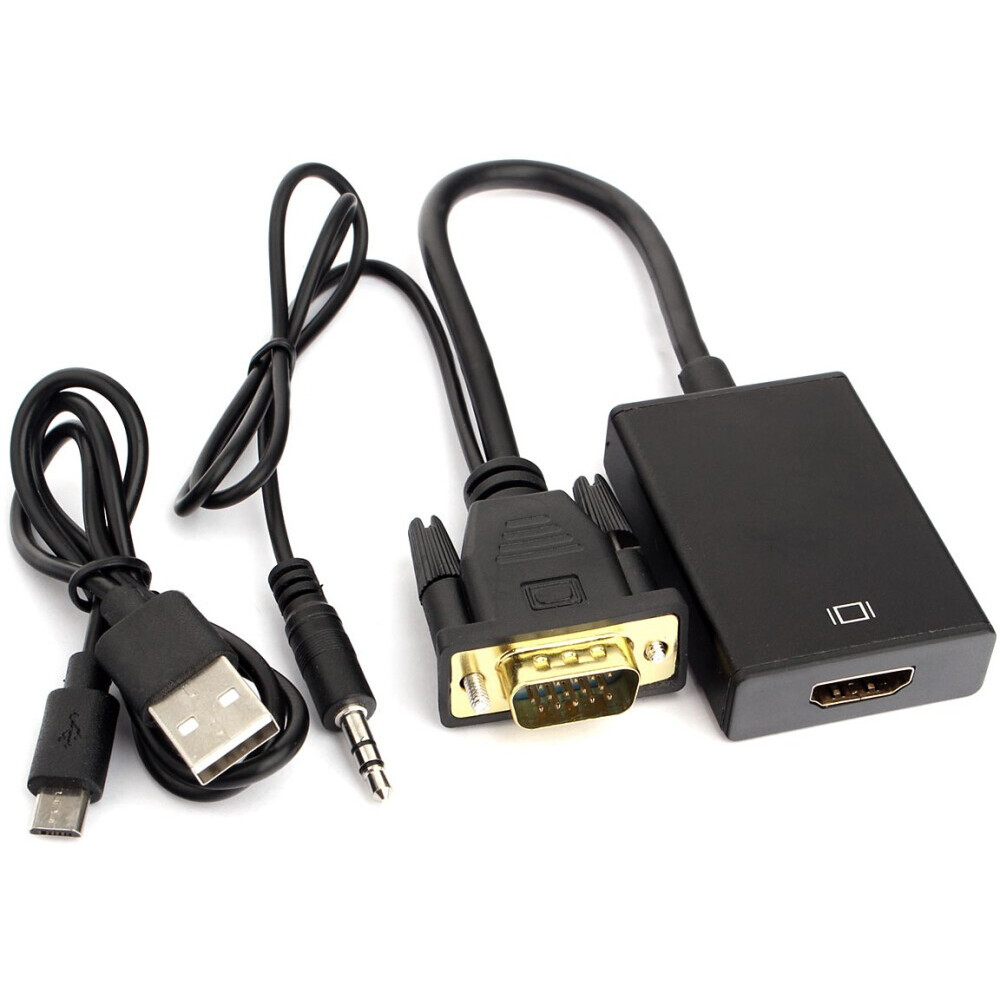 Переходник HDMI (F) - VGA (M), Cablexpert A-VGA-HDMI-01