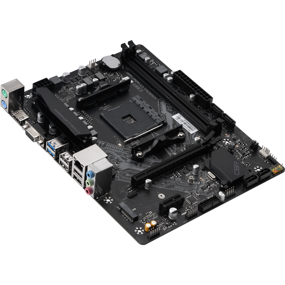 Материнская плата CBR A520M Challenger OEM - MB-MSA520M-65W-BLK - фото 2