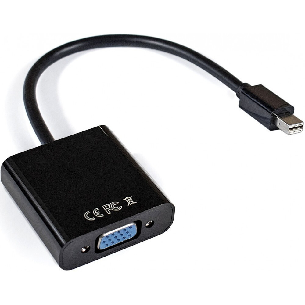 Переходник Mini DisplayPort (M) - VGA (F), 0.15м, ExeGate EX-mDPM-VGAF-0.15