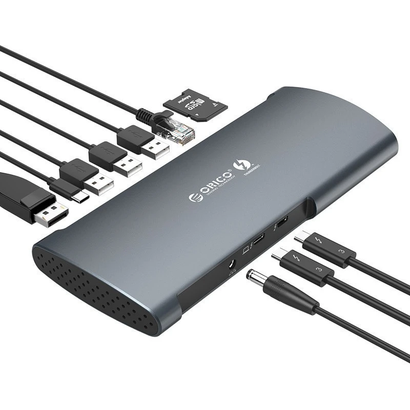 USB-концентратор Orico TB3-S1-GY Grey - фото 2