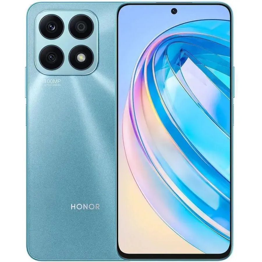 Смартфон Honor X8a 6/128Gb Cyan Lake - 5109APCQ/5109APEV