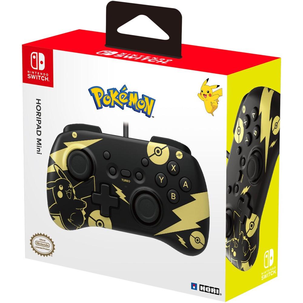 Геймпад Hori HORIPAD Mini Pikachu Black & Gold для Nintendo Switch - NSW-289U - фото 5