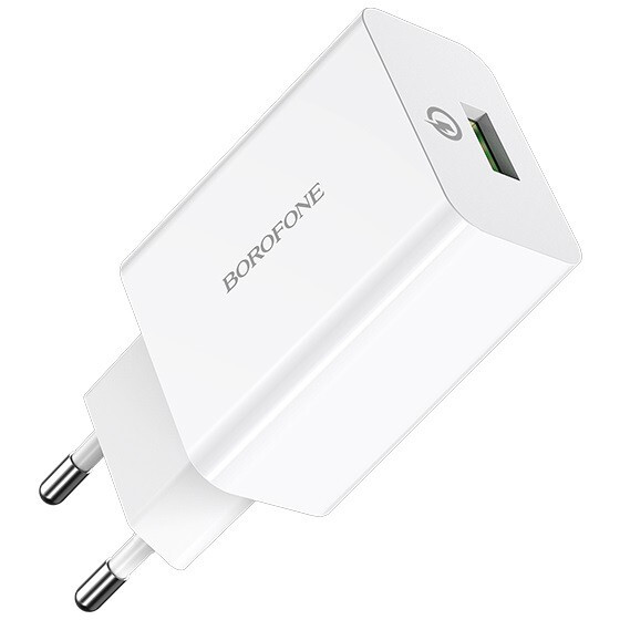 Сетевое зарядное устройство Borofone BA21A Long journey White + Type-C Cable