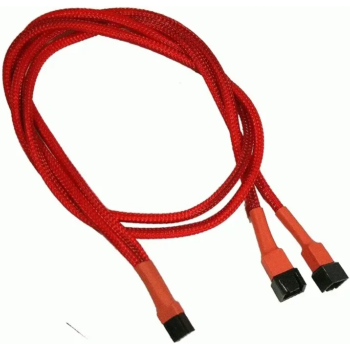 Разветвитель 3-pin - 2x 3-pin, Nanoxia NX3PY60R Red