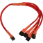 Разветвитель 3-pin - 4x 3-pin, Nanoxia NX34A30R Red