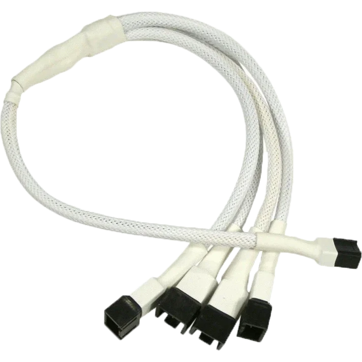 Разветвитель 3-pin - 4x 3-pin, Nanoxia NX34A30W White