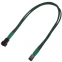 Кабель удлинительный 3-pin - 3-pin, 0.3м, Nanoxia NX3PV3EG Green