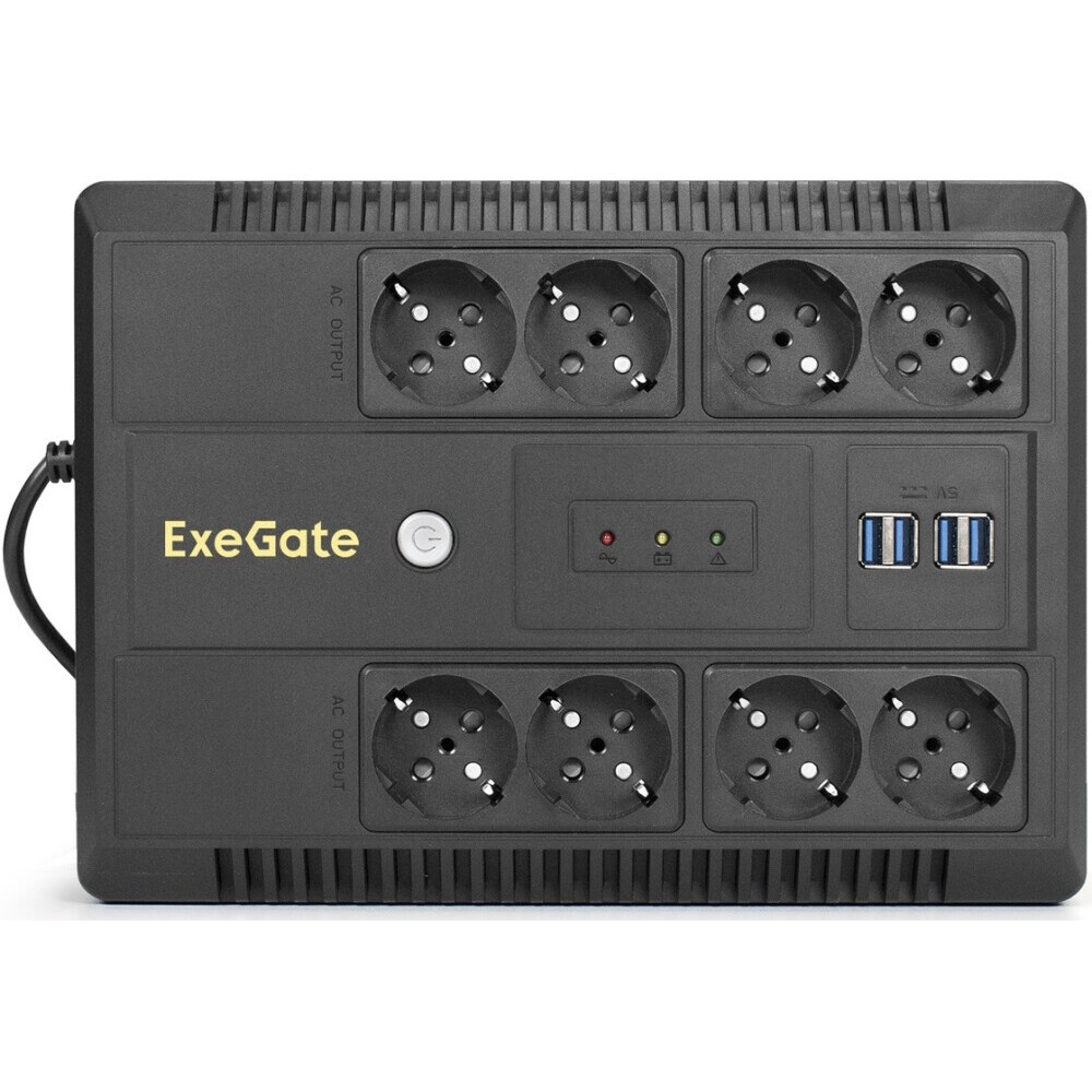 ИБП ExeGate NEO NNB-1000.LED.AVR.8SH.CH - EX293855RUS - фото 2
