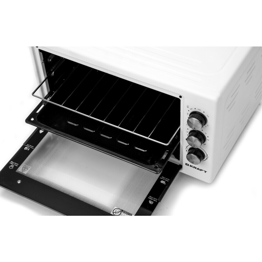 Мини-печь KRAFT KF-MO 4500 White - фото 3