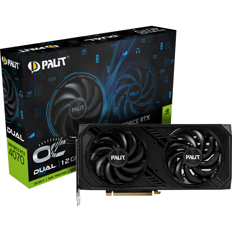 Видеокарта NVIDIA GeForce RTX 4070 Palit Dual OC 12Gb (NED4070S19K9-1047D) - фото 9